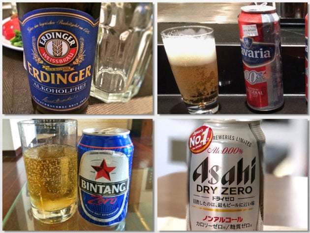 色んなノンアルコールビール。