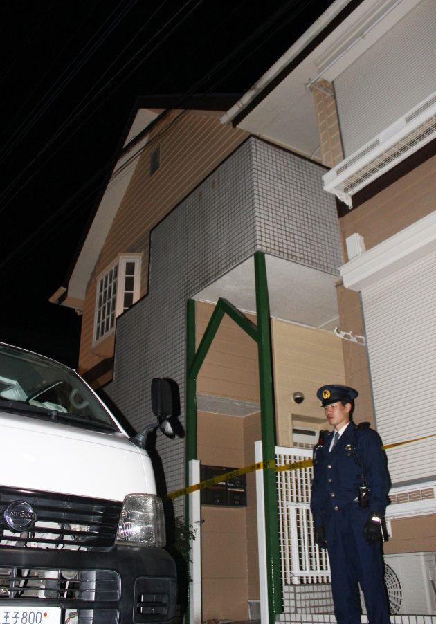 複数の遺体が見つかったアパート＝３１日、神奈川県座間市