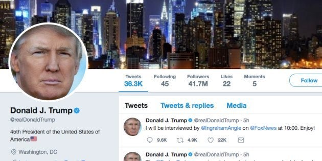 トランプ大統領のTwitterより