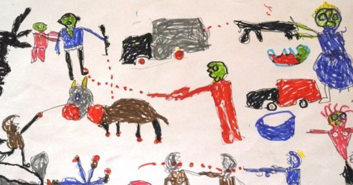 ボコ ハラムの恐怖 襲われた子供たちが絵に描いた 画像 ハフポスト