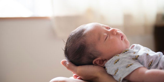 A Baby and Father.