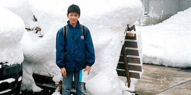 2004年、10歳のころの大谷。どんどん身長が伸びていた(大谷加代子さん提供)