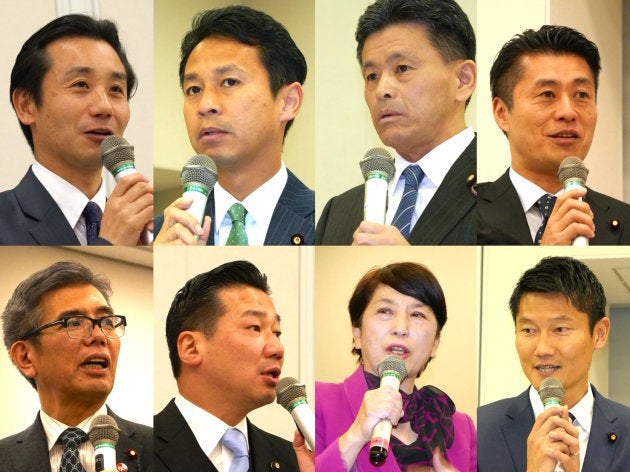 レインボー国会に参加した国会議員の方々(一部)※右上から発言順に掲載