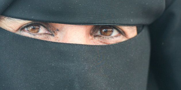 A local lady wearing a niqab, seen in Ras Al Khaimah.On Wednesday, 1st February, 2017, in Ras Al Khaimah, UAE. (Photo by Artur Widak/NurPhoto via Getty Images)