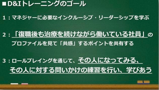 D&Iトレーニングのゴール