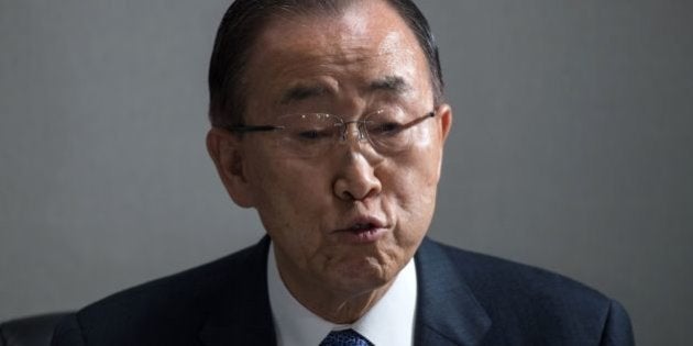 Retired UN Secretary General Ban Ki-Moon speaks to the media in Seoul on January 31, 2017.Ban returned to South Korea on January 12 as momentum builds around his possible run in elections to succeed impeached President Park Geun-Hye. / AFP / Ed JONES (Photo credit should read ED JONES/AFP/Getty Images)