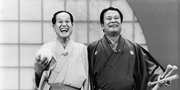 海老一染之介(右)・染太郎さん