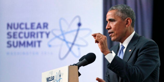 President Barack Obama speaks during a news conference at the Nuclear Security Summit, Friday, April 1, 2016, in Washington. (AP Photo/Alex Brandon)