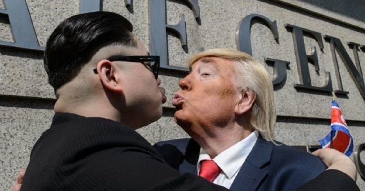 トランプ氏が金正恩氏とハグしてキス？ 実は......（画像