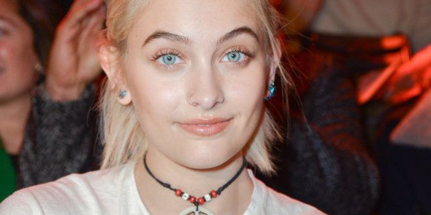 PARIS, FRANCE - JANUARY 21: Paris Jackson attends the Dior Homme Menswear Fall/Winter 2017-2018 show as part of Paris Fashion Week on January 21, 2017 in Paris, France. (Photo by Dominique Charriau/WireImage)
