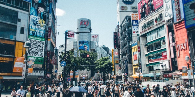 渋谷のスクランブル交差点