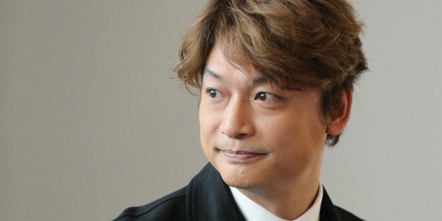 「日本財団 DIVERSITY IN THE ARTS企画展」に作品を出展した、元SMAP(スマップ)の香取慎吾さん=30日午前、東京都港区