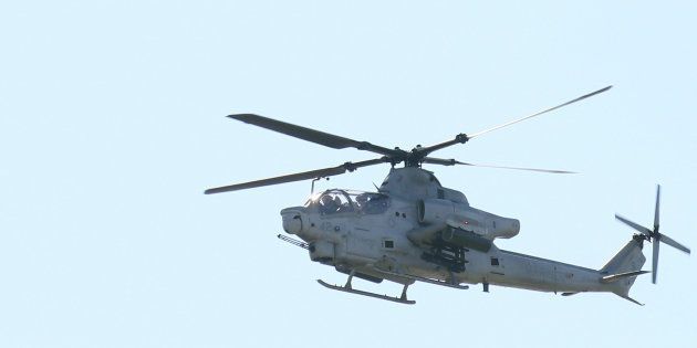 普天間飛行場を飛び立つ米軍ヘリ（イメージ写真）