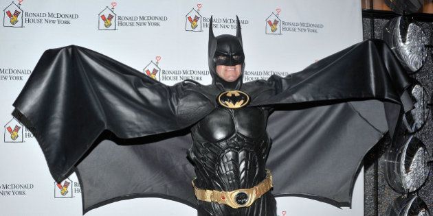 NEW YORK, NY - OCTOBER 25: Lenny Robinson as Batman attends the Masquerade Ball Benefiting Ronald McDonald House at Apella on October 25, 2012 in New York City. (Photo by Daniel Zuchnik/Getty Images)
