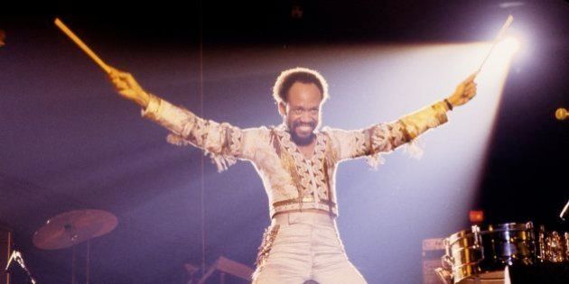 NEW YORK: Maurice White from Earth Wind And Fire performs live on stage in New York in 1979 (Photo by Richard E. Aaron/Redferns)