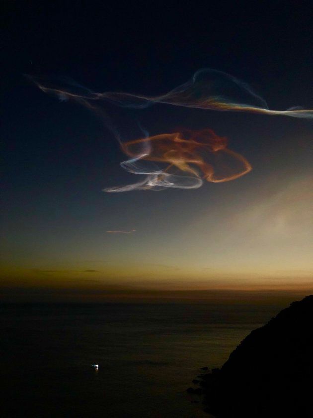「ぐるぐるうづまき」さんが撮影したロケット雲