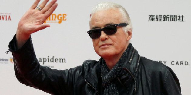 British rock musician and former guitarist for Led Zeppelin, Jimmy Page poses on the red carpet at the 2016 Classic Rock Roll of Honour awards in Tokyo, Japan, November 11, 2016. REUTERS/Toru Hanai