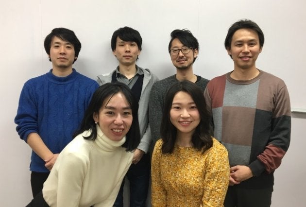 プロジェクトメンバーの6名。左から後列・中島さん、島川さん、三冨さん、坂本さん、前列・山根さん、大和田さん