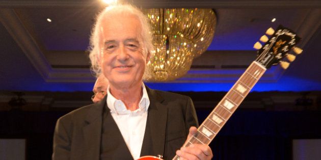 Jimmy Page attends the Nordoff Robbins O2 Silver Clef Awards 2014 at the Hilton Hotel in London on Friday, July 4, 2014. (Photo by Jon Furniss/Invision/AP)