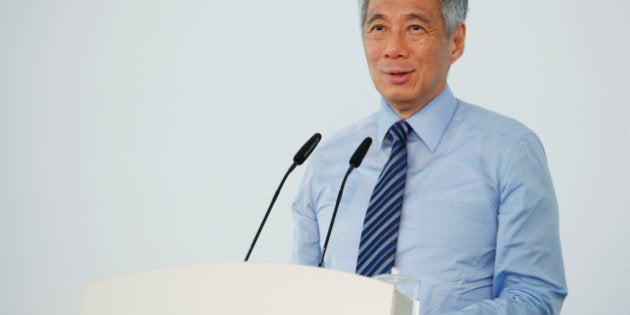 Singapore's Prime Minister Lee Hsien Loong speaks in Singapore September 2, 2014. Lee has been diagnosed with prostate cancer and will undergo surgery to remove his prostate gland on Monday, his office said on February 15, 2015. Picture taken September 2, 2014. REUTERS/Edgar Su/File photo