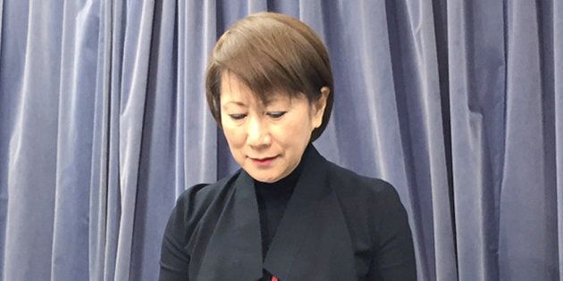 格安旅行会社「てるみくらぶ」の山田千賀子社長（当時）＝2017年3月