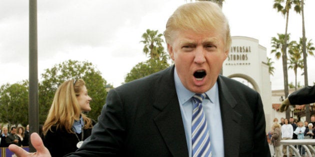 Entrepreneur Donald Trump, host of the NBC television reality series