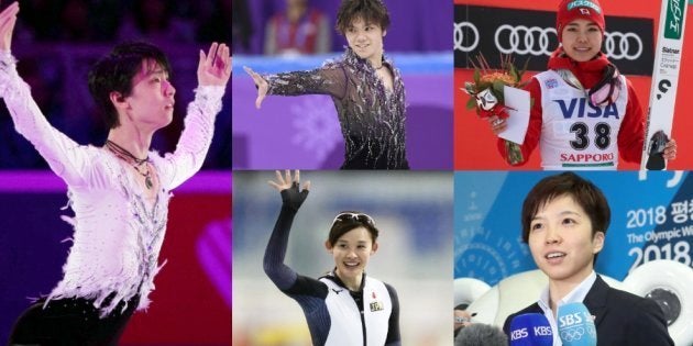 平昌オリンピックでメダルを獲得しそうな日本人選手たち