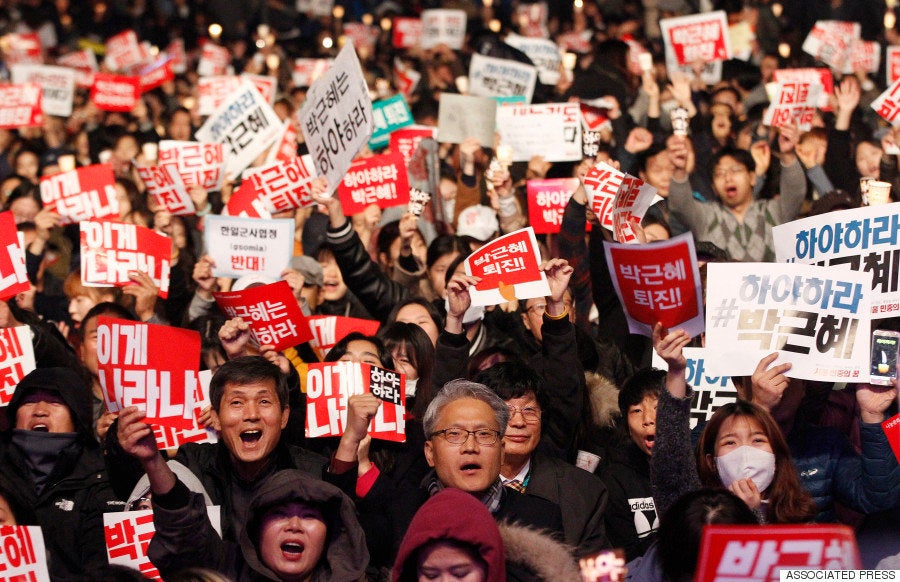 한국·서울에20만명 빛의 파 박근 메구미 대통령의 퇴진 구해라2번째의 양초 데모(화상집) | 하후포스트 NEWS