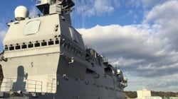 海上自衛隊の最新鋭艦・いずもの内部に入った