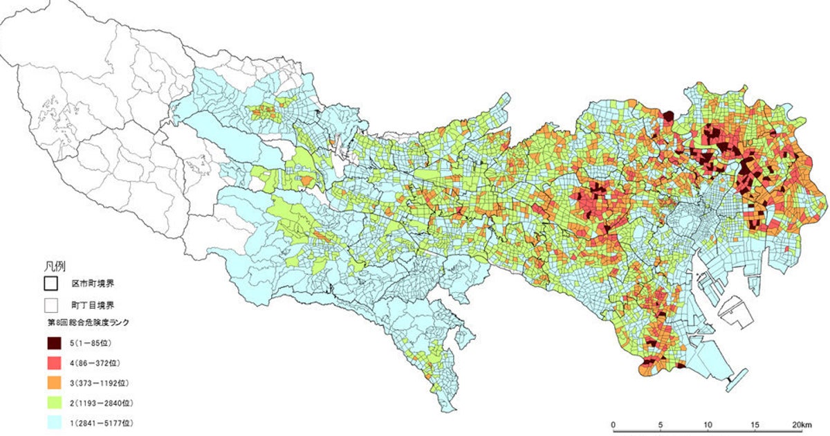 東京都が公表した地震危険度ランキング 100位までのリスト あなたの地域は ハフポスト