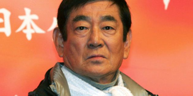 FILE - In this Tuesday, Feb. 22, 2005 file photo, Ken Takakura, the main actor in his latest film