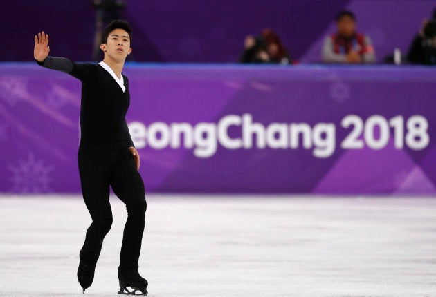 Figure Skating - Pyeongchang 2018 Winter Olympics - Men Single free skating competition final - Gangneung, South Korea - February 17, 2018 - Nathan Chen of the U.S. competes. REUTERS/Damir Sagolj