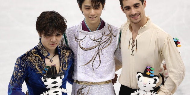 宇野昌磨、羽生結弦、ハビエル・フェルナンデス