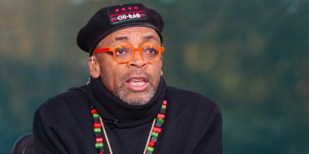 IMAGE DISTRIBUTED FOR TV ONE - Filmmaker Spike Lee on the set of TV One's News One Now discussing his upcoming release of Chi-Raq and Hollywood diversity on Friday Nov. 20, 2015. (Rodney Choice/AP Images for TV One)