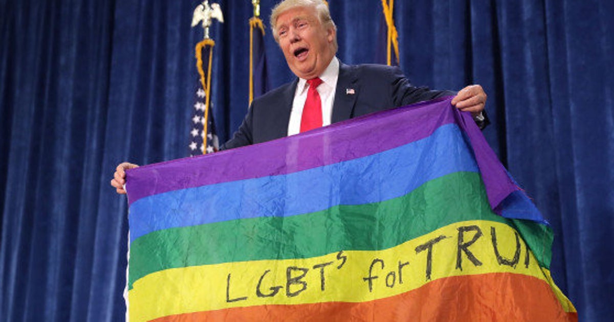 同性婚は違憲 と主張するトランプ氏 なぜかレインボー フラッグでlgbt擁護をアピール ハフポスト