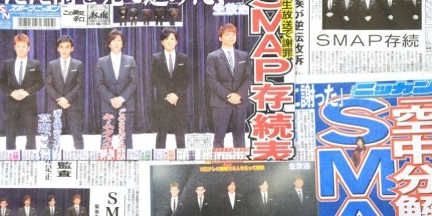 Smap 今後もグループで これからは何があっても前を見て進みたい 生放送でファンに想い 発言全文 ハフポスト
