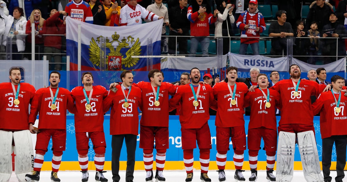 アイスホッケー優勝のロシア人チーム 禁じられた国歌斉唱 断行で物議 平昌オリンピック ハフポスト アイスホッケー優勝のロシア人チーム 禁じられた国歌斉唱 断行で物議 平昌オリンピック ハフポスト