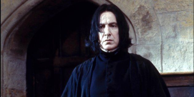 UNITED STATES - NOVEMBER 01: Film 'Harry Potter and the philosopher's stone' In United States In November, 2001-Professor Snape (Alan Rickman). (Photo by 7831/Gamma-Rapho via Getty Images)