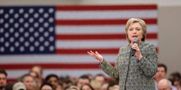 Democratic presidential candidate Hillary Clinton speaks at Meharry Medical College Sunday, Feb. 28, 2016, in Nashville, Tenn. (AP Photo/Mark Humphrey)