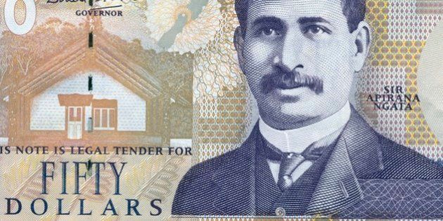 NEW ZEALAND - JUNE 15: 50 dollars banknote, 1990-1999, obverse depicting Sir Apirana Turupa Ngata (1874-1950). New Zealand, 20th century. (Photo by DeAgostini/Getty Images)