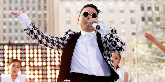 South Korean singer Psy performs on NBC's