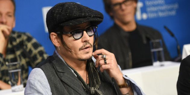 Actor Johnny Depp attends the press conference for