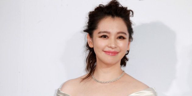 TAIWAN, CHINA - APRIL 12: (CHINA MAINLAND OUT)Vivian Hsu first time postpartum show up for the prmotion of jewelry on 12th April, 2016 in Taipei, Taiwan, China.(Photo by TPG/Getty Images)