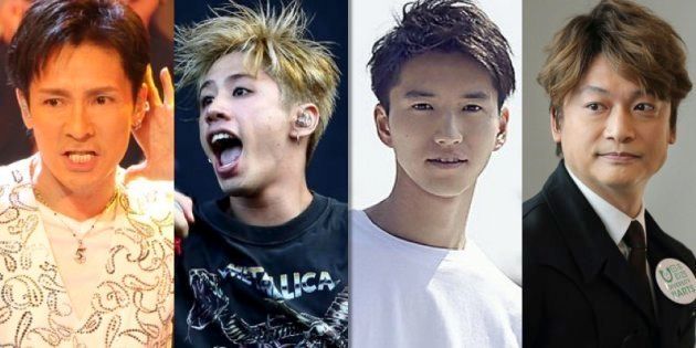 左から郷ひろみ、「ONE OK ROCK」ボーカル・Taka、田口淳之介、香取慎吾