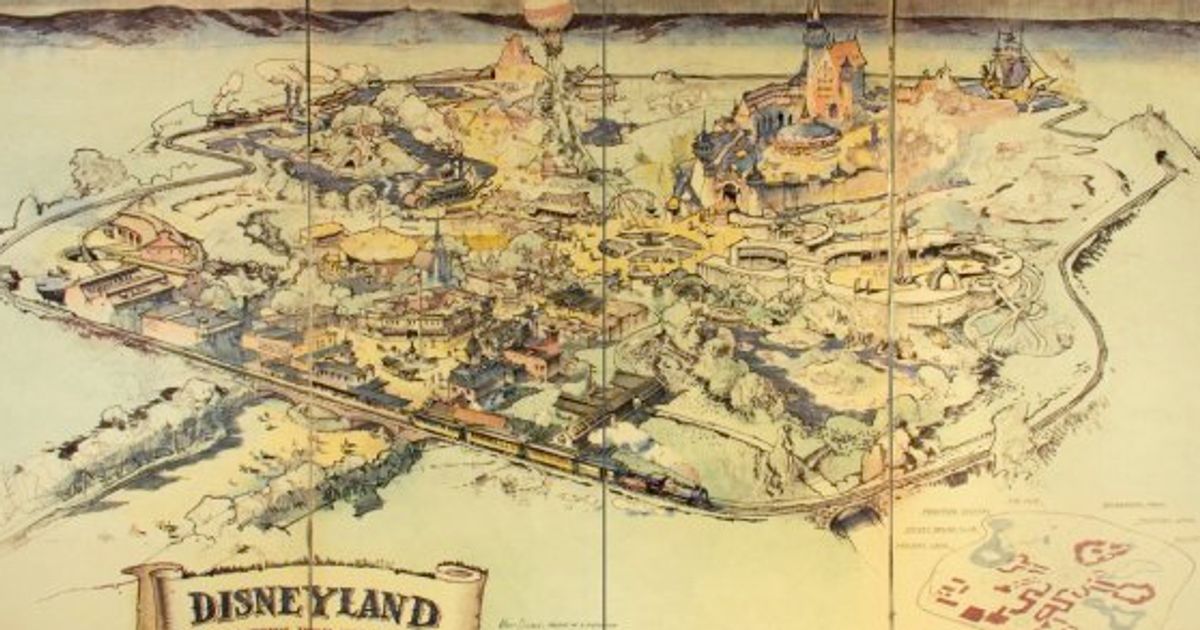 ディズニーランド 最初の地図 が7900万円で落札 ウォルトが同僚と構想したときはこうだった ハフポスト