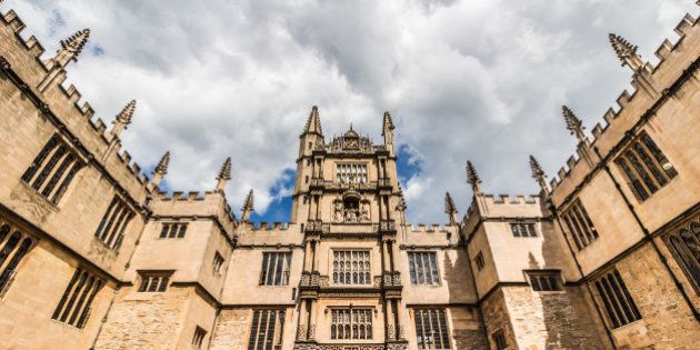 The Bodleian Library at the University of Oxford in Great Britain in June.