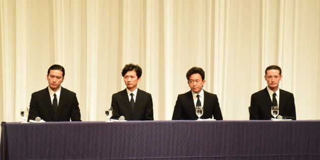 Tokio 山口達也だけがいない記者会見 4人のメンバーの表情は Update ハフポスト