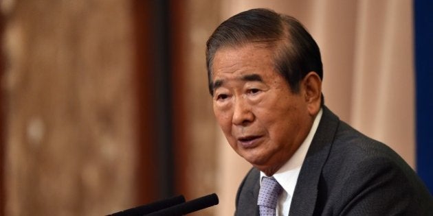 Former Japanese parliament member Shintaro Ishihara speaks to the media at the national press club in Tokyo on December 16, 2014. Ishihara, who has made a decades-long career out of baiting China and offending Japan's liberals, announced his retirement from political life on December 16. AFP PHOTO / Yoshikazu TSUNO (Photo credit should read YOSHIKAZU TSUNO/AFP/Getty Images)