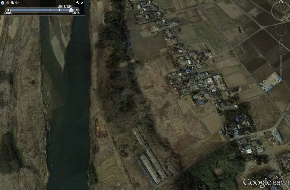 鬼怒川の氾濫、ソーラーパネル設置で丘が削り取られていた場所からも