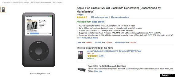 iPod classic、販売終了後に価格高騰 数倍の値段でも買う理由は